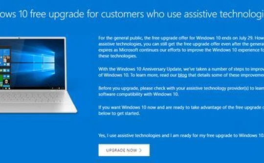 Nâng cấp miễn phí Windows 10 nhờ công cụ của... Microsoft