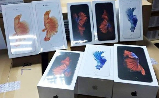 Giữ lô hàng gần 100 chiếc smartphone, tablet nhập lậu "đội lốt" quà biếu