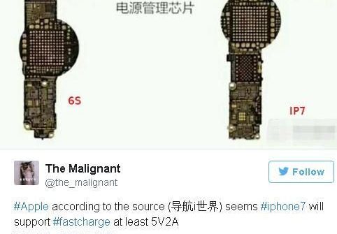 iPhone 7 có thể hỗ trợ tính năng sạc nhanh với dòng điện 2A