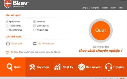 Phần mềm diệt virus Bkav 2016 ra mắt, trang bị công nghệ chống lộ lọt thông tin toàn diện