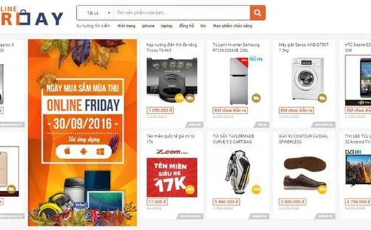 Gần 61.300 sản phẩm khuyến mãi trong Ngày Online Friday Mua sắm mùa thu