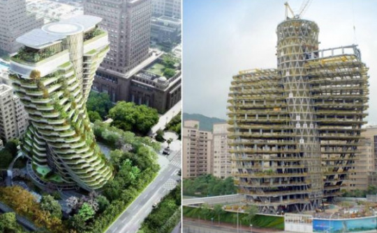 Đài Loan dự kiến xây dựng tòa nhà "xanh" trồng đến 23.000 cây