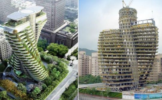 Đài Loan dự kiến xây dựng tòa nhà "xanh" trồng đến 23.000 cây