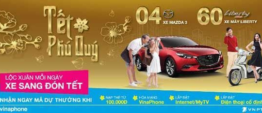 Xe sang như ý, đón Tết phú quý cùng VinaPhone
