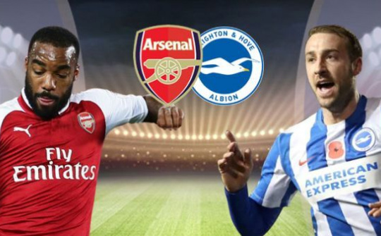 Trực tiếp Arsenal vs Brighton: Rút ngắn cách biệt với nhóm đầu
