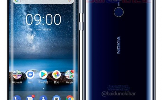 Xuất hiện hình ảnh Nokia 9 bản xanh dương bóng bẩy