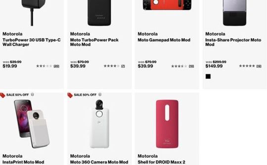 Một loạt phụ kiện Moto Mods được Verizon giá giảm 50% trong dịp Black Friday