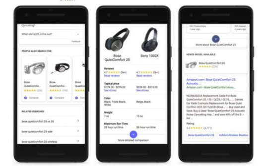 Google Search đã được thiết kế lại với các công cụ mua sắm di động