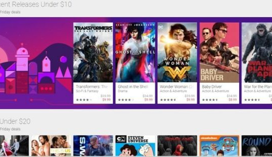 Google tung một loạt giảm giá trên CH Play nhân dịp Black Friday