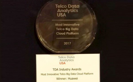 Huawei giành giải thưởng mới về Nền tảng Đám mây Dữ liệu lớn cho viễn thông