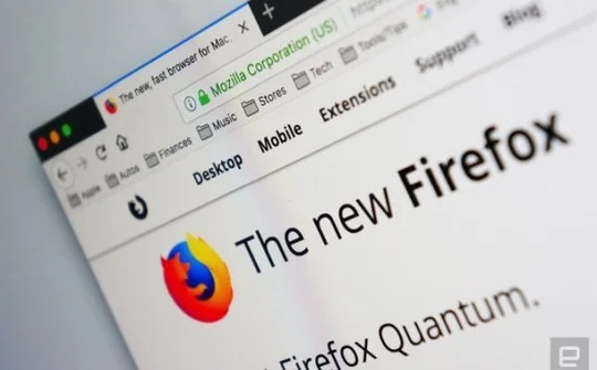 Trình duyệt Firefox Quantum đang tăng trưởng mạnh mẽ