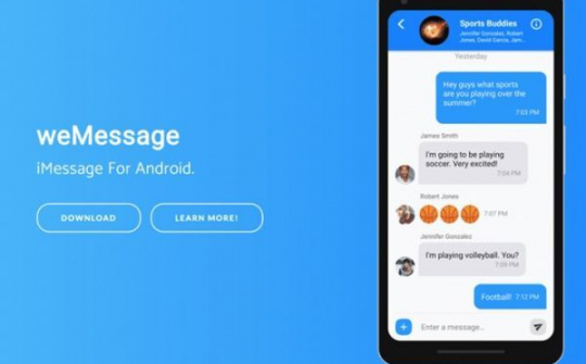 Đã tìm ra cách để đưa ứng dụng iMessage lên Android