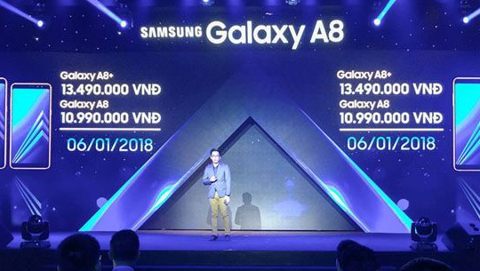 Bộ đôi Galaxy A8 và A8+ ra mắt thị trường Việt Nam, giá từ 11 triệu