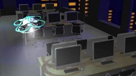 Sử dụng drone kiểm soát nhân viên làm việc quá giờ