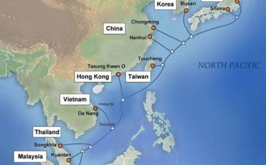Tuyến cáp quang biển quốc tế APG gặp sự cố
