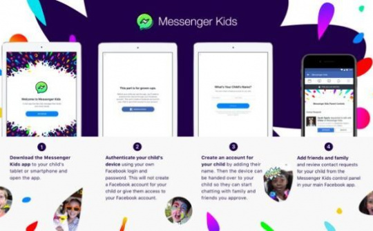 Facebook ra ứng dụng Messenger Kids cho trẻ em
