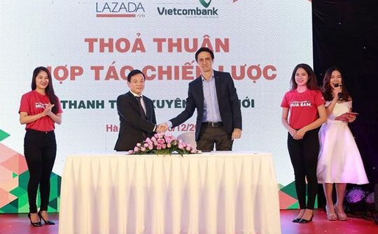 Vietcombank đã kí thoả thuận hợp tác chiến lược với Lazada