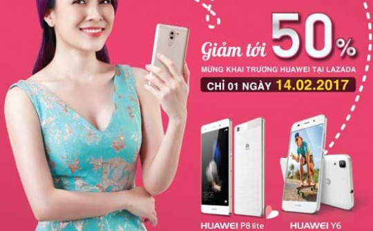 Huawei khai trương gian hàng bán lẻ trên Lazada, khuyến mãi lên tới 50%