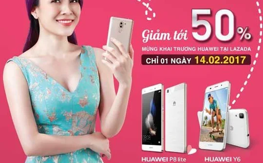 Huawei khai trương gian hàng bán lẻ trên Lazada, khuyến mãi lên tới 50%