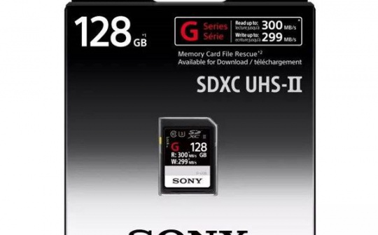 Sony ra mắt thẻ nhớ có tốc độ ghi dữ liệu lên đến 299MB/s