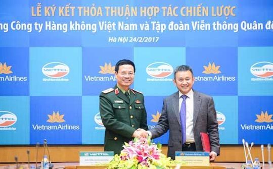 Vietnam Airlines và Viettel "bắt tay" trao đổi dịch vụ