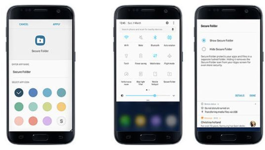 Bộ đôi Galaxy S7 và S7 edge có thêm tính năng Secure Folder (thư mục bảo mật)