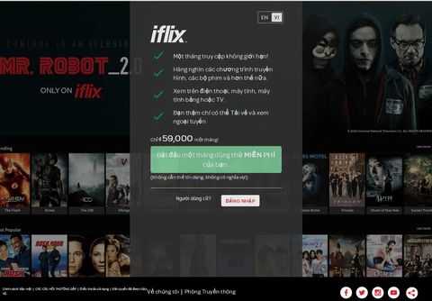 Dịch vụ xem phim trực tuyến iflix chính thức có mặt tại Việt Nam