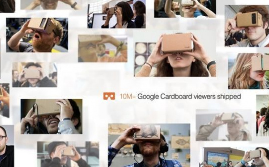 Google đã bán ra được 10 triệu chiếc kính thực tế ảo Google Cardboard VR