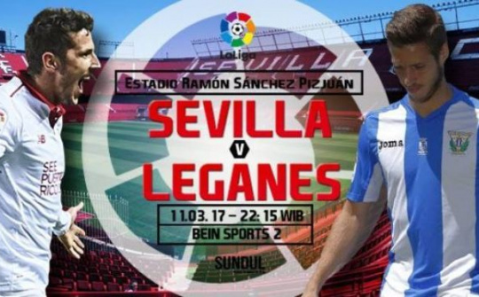 Link SopCast, Ace Stream xem trực tiếp Sevilla vs Leganes (22h15 ngày 11/3)