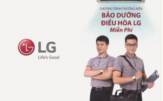 LG bảo dưỡng điều hòa miễn phí cho khách hàng