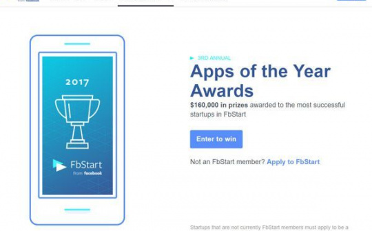 Facebook khởi động cuộc thi Ứng dụng của năm 2017