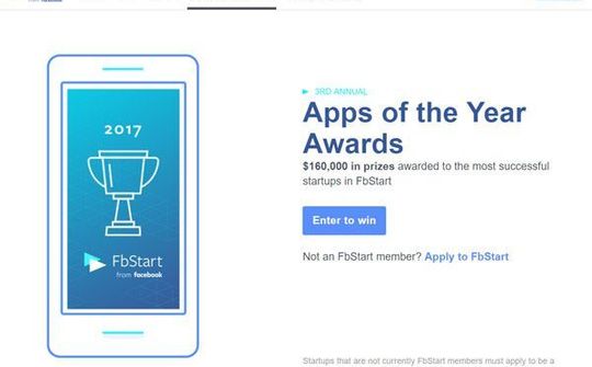 Facebook khởi động cuộc thi Ứng dụng của năm 2017