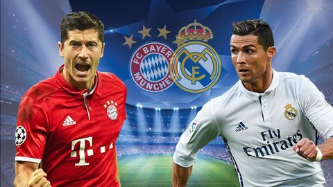 Trực tiếp Bayern vs Real (1h45 ngày 13/4)