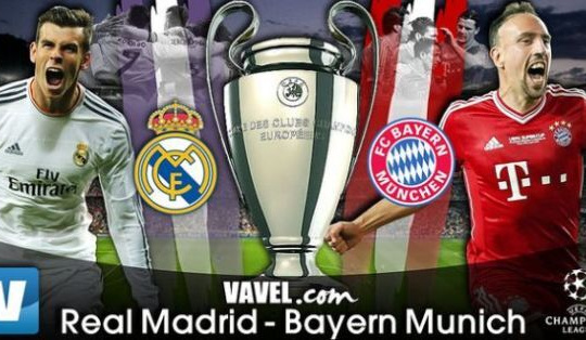 Trực tiếp Real vs Bayern (1h45 ngày 19/4)
