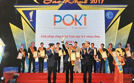Giải pháp của Tổ chức Giáo dục và Đào tạo POKI Tân Á Châu nhận Danh hiệu Sao Khuê 2017