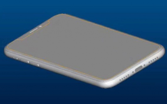 Bản vẽ CAD mới nhất của của iPhone 8 được chia sẻ trên Twitter