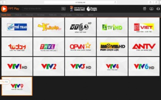 ClipTV và FPT Play ngừng phát một số kênh truyền hình VTV