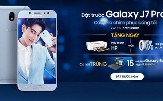 FPT Shop nhận đặt trước Galaxy J7 Pro, giá 6,99 triệu đồng