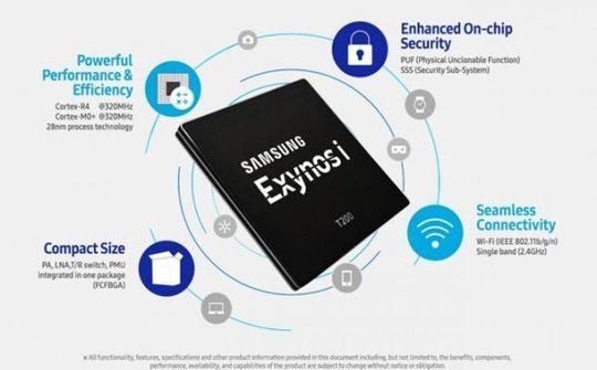 Samsung sản xuất loạt chip Exynos i T200 dành cho thiết bị IoT