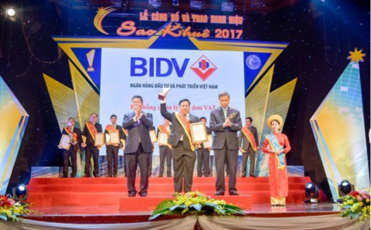 BIDV 3 lần liên tiếp nhận Danh hiệu Sao Khuê