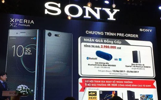 Đặt mua Sony Xperia XZ Premium, nhận quà tặng "khủng"