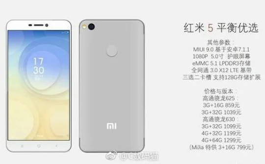 Xiaomi Redmi 5 có giá từ 2,9 triệu đồng