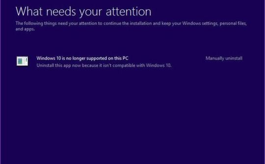 Một số dòng máy tính bị ngừng hỗ trợ Windows 10