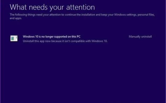 Một số dòng máy tính bị ngừng hỗ trợ Windows 10
