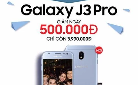Samsung Việt Nam ưu đãi đặc biệt cho khách hàng mua Galaxy J3 Pro