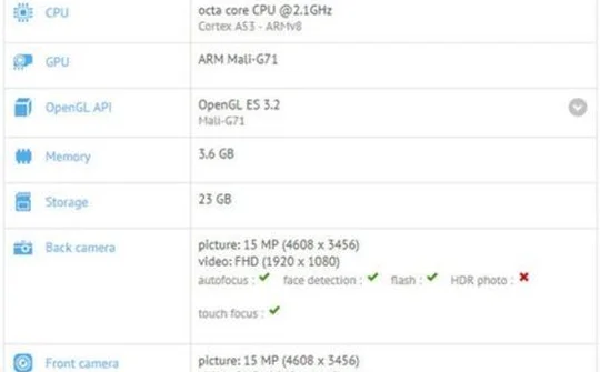 Galaxy A7 2018 sẽ được trang bị RAM 4GB và được cài đặt sẵn Android 7.1.1