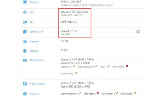 Galaxy A7 2018 sử dụng vi xử lý Exynos 9610 lộ diện