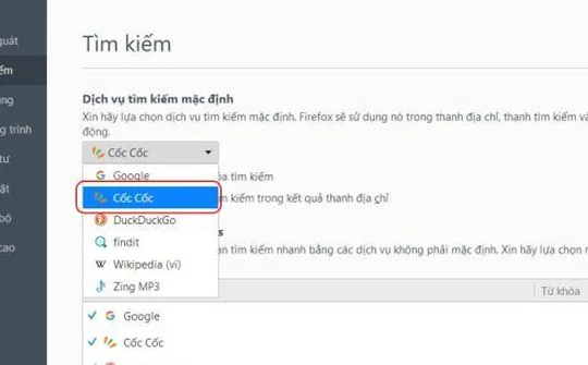 Mozilla tích hợp công cụ tìm kiếm tiếng Việt Cốc Cốc vào trình duyệt Firefox