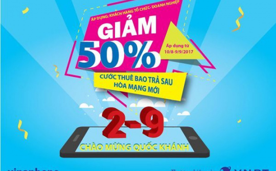 Tặng cước thuê bao chào mừng Quốc Khánh