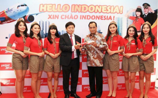 Vietjet mở đường bay TP. Hồ Chí Minh đi Jakarta